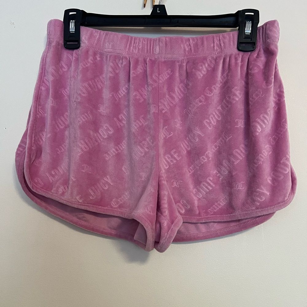 Juicy Couture Light Pink Velour Athletic Shorts